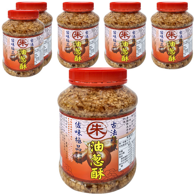 朱記食品 油蔥酥, 600g, 6瓶