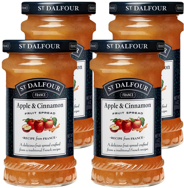 ST.DALFOUR 聖桃園 蘋果肉桂醬, 170g, 4罐