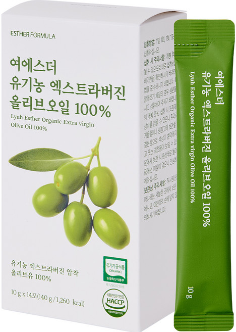 에스더포뮬러 여에스더 유기농 엑스트라버진 올리브오일 100%, 140g, 1개