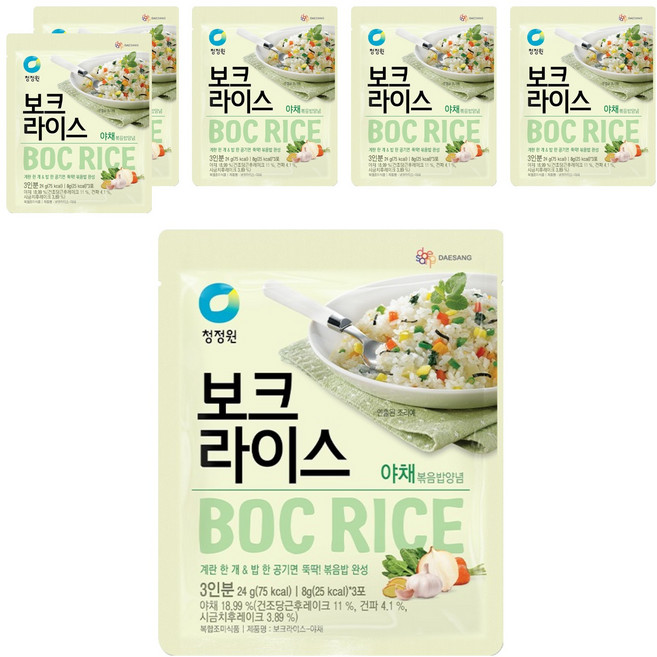 청정원 보크라이스 야채, 24g, 6개