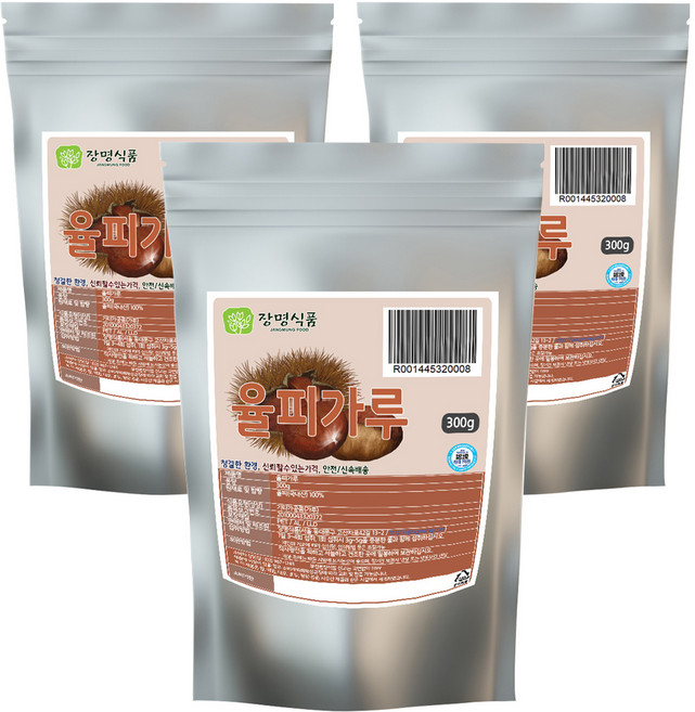 장명식품 율피가루, 3개, 300g