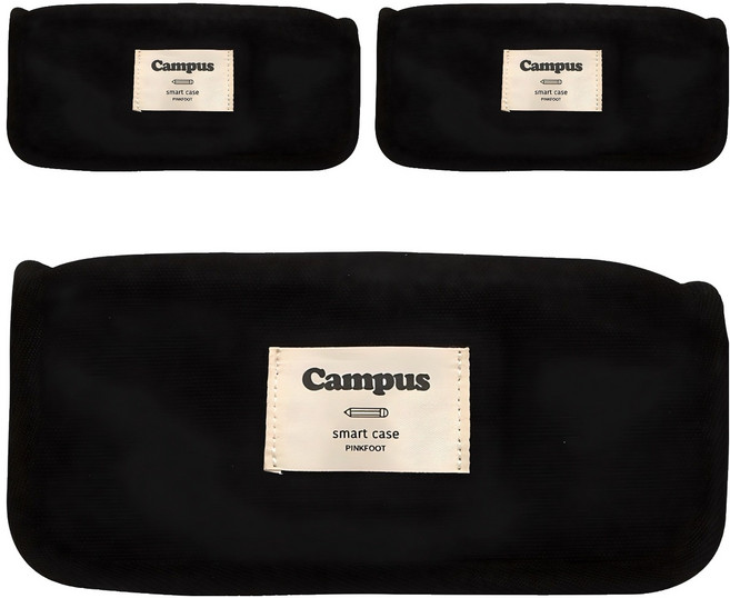 PINKFOOT 9500 Campus 收納包 鉛筆盒, 黑色, 3個