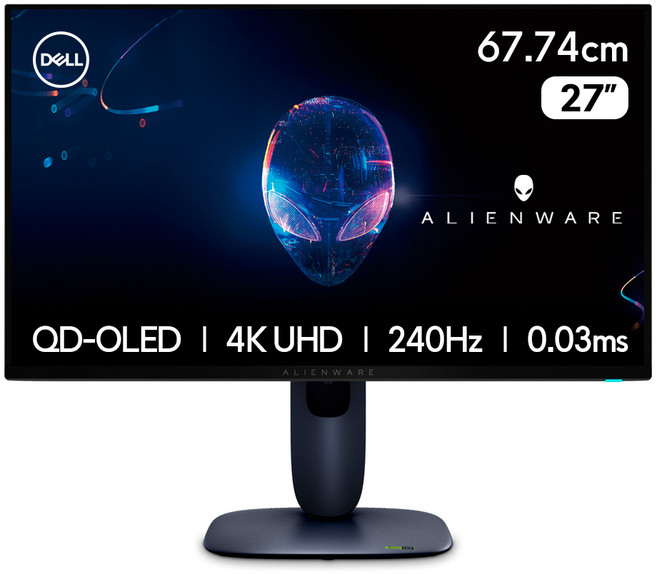 델 4K UHD 에일리언웨어 QD OLED 게이밍 모니터, 67.74cm, AW2725Q