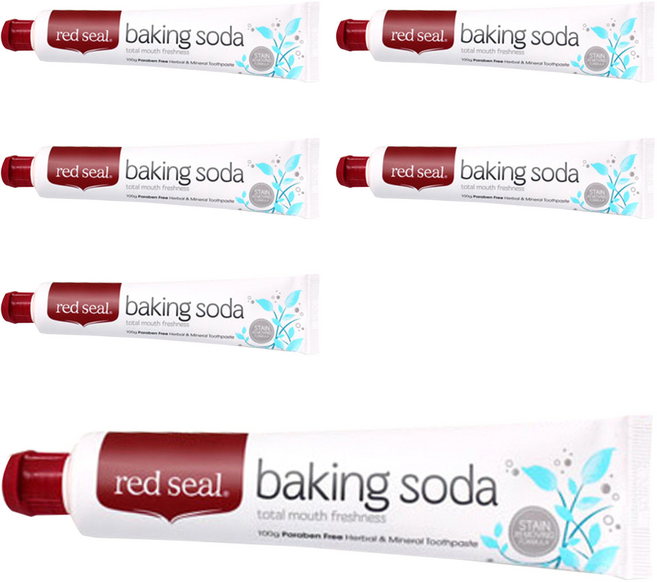 레드씰 베이킹 소다 치약, 100g, 6개