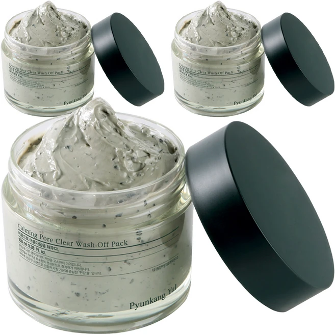 편강율 진정 모공 클리어 워시오프팩 100g, 1개입, 3개 - 쿠팡