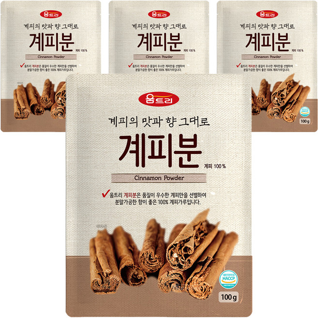 WOOMTREE 肉桂粉, 4個, 100g