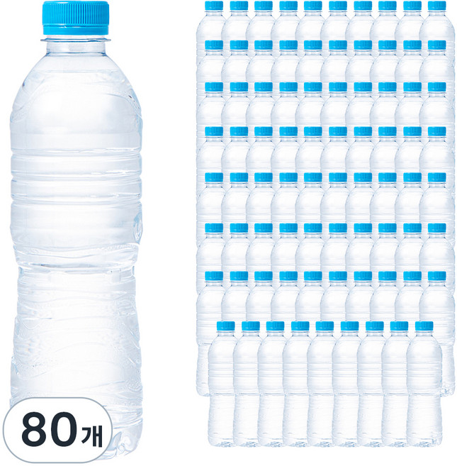 탐사 샘물 무라벨, 500ml, 80개