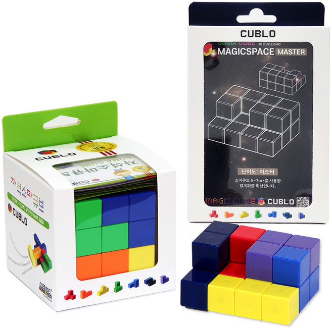 매직큐브 큐블로 국산 자석 소마큐브 MC7 + 마스터카드, 혼합 색상, 1개