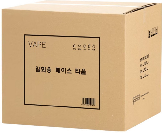 VAPE 팝업 타입 일회용 페이스 타올, 100매, 60개
