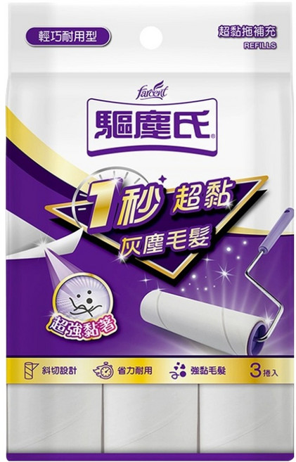 farcent 花仙子 驅塵氏 超黏拖補充包, 1包