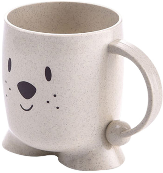 더자카 애니멀블라블라 양치컵, 아이보리, 1개