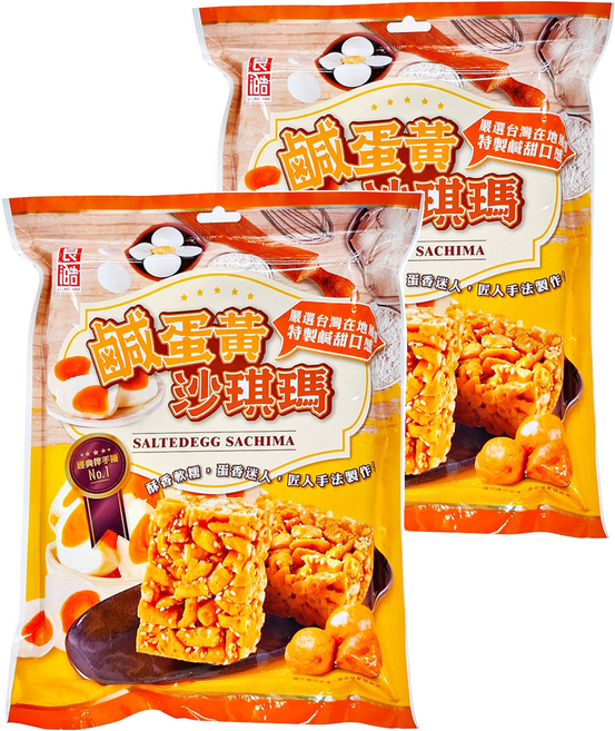 良澔 鹹蛋黃沙琪瑪, 200g, 2包