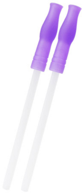 아가프라 실리콘 매직 빨대 리필, 퍼플, 1세트