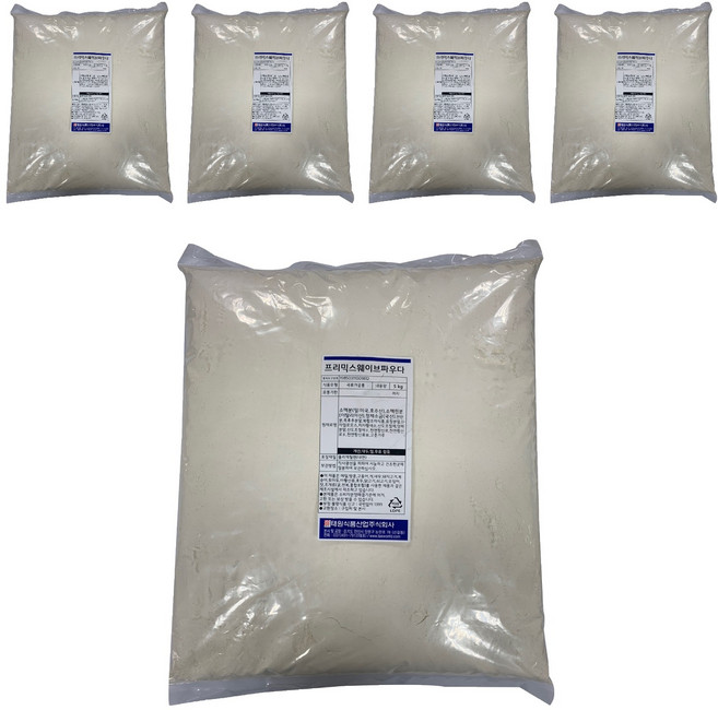태원식품 프리믹스 웨이브 파우다, 5kg, 5개