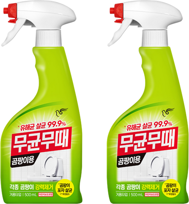 무균무때 곰팡이용 세정제, 500ml, 2개