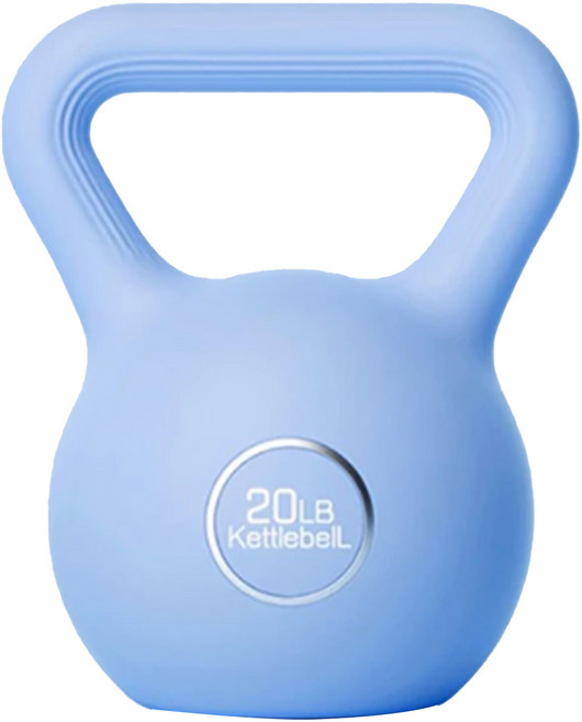 FOSO 硬壺鈴, 藍色, 20lb, 1個