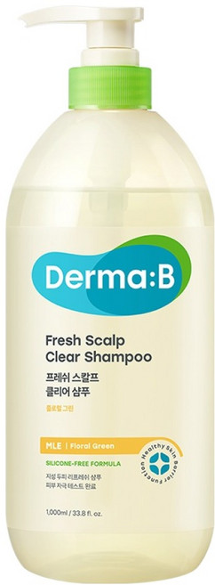더마비 프레쉬 스칼프 클리어 샴푸 플로럴그린, 1개, 1L