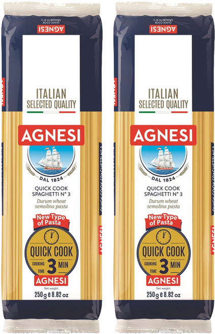 AGNESI 3分鐘快煮義大利直麵, 250g, 2包
