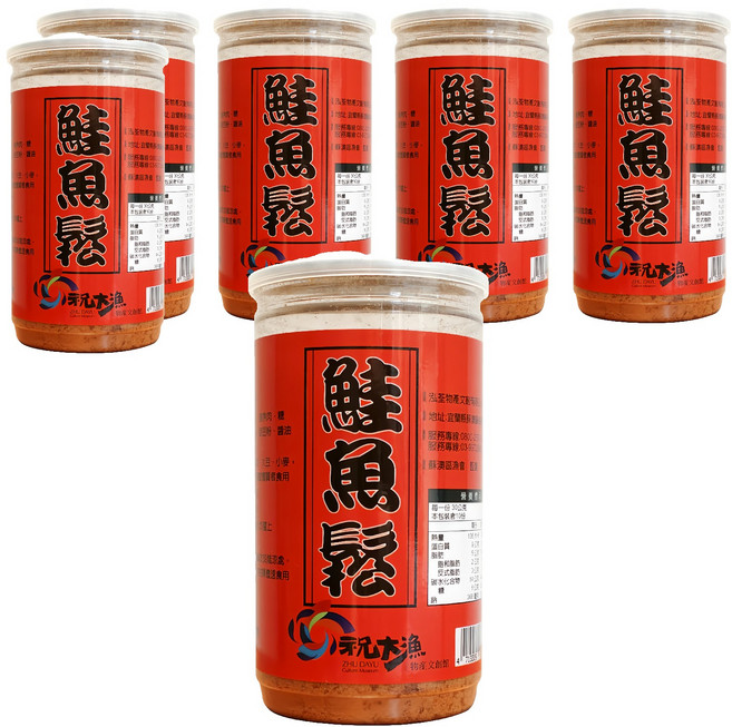 蘇澳區漁會 鮭魚鬆, 6個, 300g
