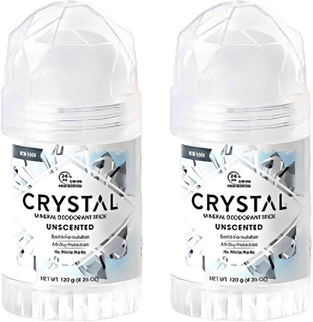 크리스탈 바디 데오드란트 스틱, 120g, 2개