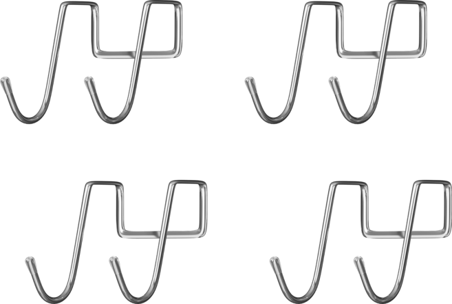 하비티 스테인레스 도어 걸이 후크, 4개
