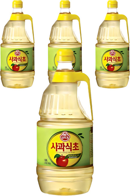 오뚜기 사과식초, 1.8L, 4개