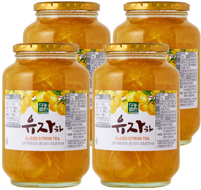 다농원 유자차, 2kg, 1개입, 4개, 2kg