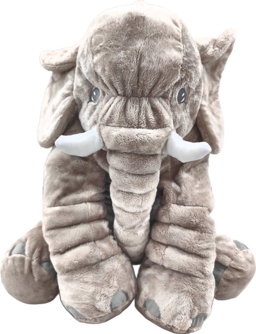 大象安撫抱枕 附毯子 灰色 60cm, 1個