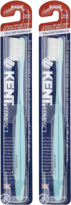 켄트 초극세모 칫솔 블루, 1개입, 2개
