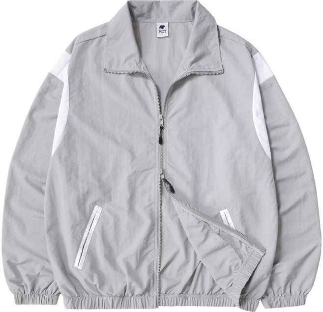 엠씨티 남녀공용 포인트 투웨이 집업 경량 바람막이 자켓