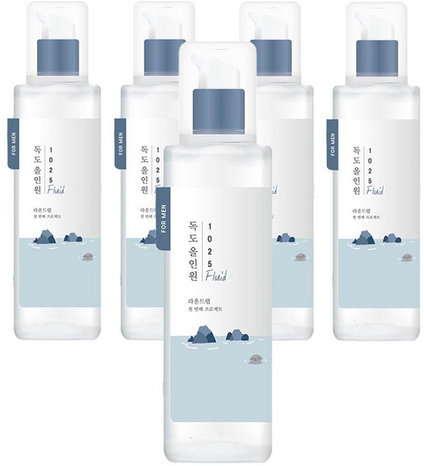 라운드랩 포 맨 1025 독도 올인원 플루이드, 200ml, 5개