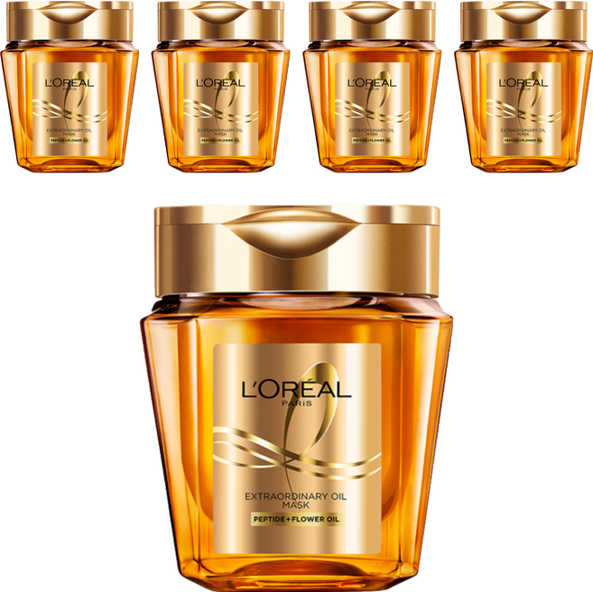 로레알파리 엑스트라오디네리 오일 실크 마스크팩, 250ml, 5개