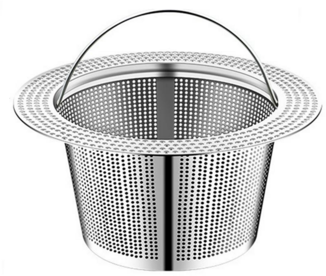 리리빙 304 스텐 싱크대 거름망 소형, 실버, 1개