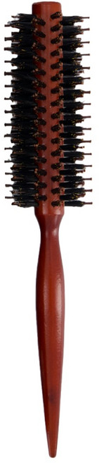 SSIZZO 頂級豐盈蓬鬆吹整豬鬃圓梳, 1個, 黑色