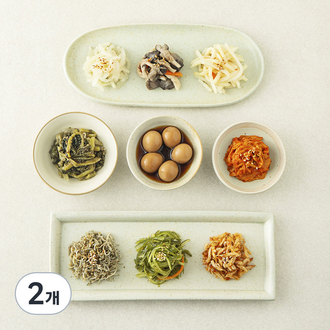 집반찬연구소 집반찬 베스트 9종 찬합, 335g, 2개