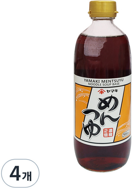 야마키 멘 쯔유, 500ml, 4개