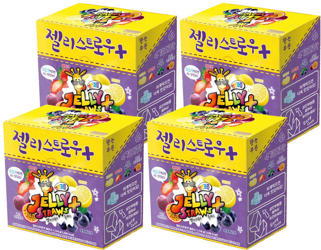 젤리스트로우 플러스 60개입, 1.158kg, 4개