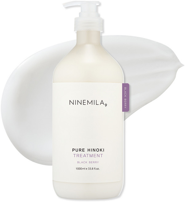 나인밀라 퓨어 히노끼 트리트먼트 블랙베리향, 1개, 1L