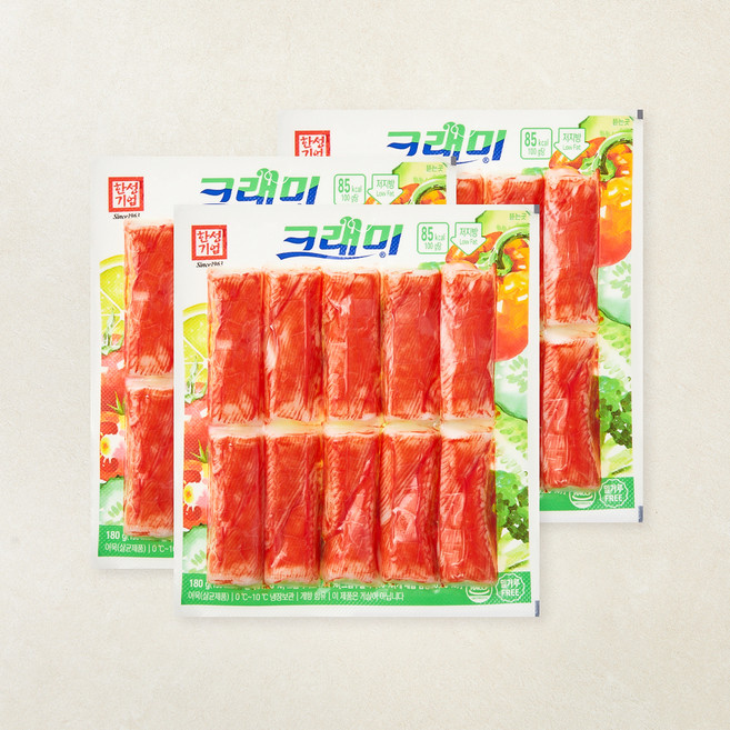 한성기업 크래미 맛살, 180g, 3개