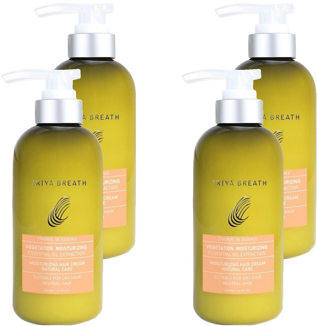 IRIYA BREATH 伊麗雅 植萃保濕潤髮乳, 4個, 500ml