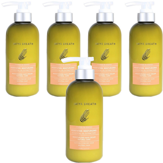 IRIYA BREATH 伊麗雅 植萃保濕潤髮乳, 5個, 500ml