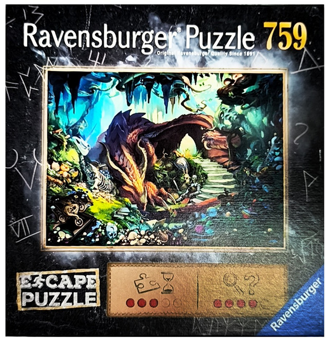 Ravensburger 維寶 拼圖 Escape系列 恐龍 759片 德國品牌 Multicolor 1盒
