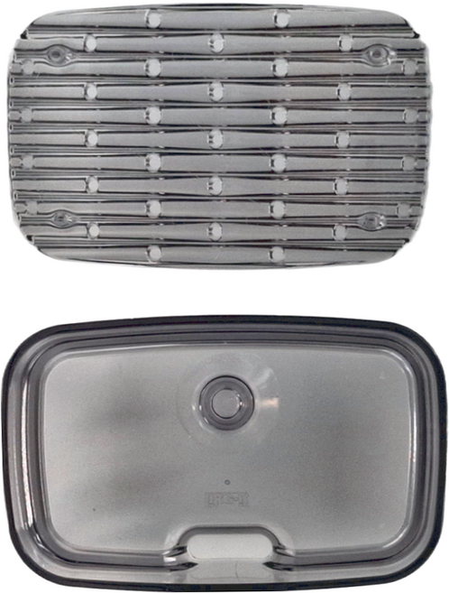 like-it 日本製 牙刷肥皂瀝水盒, 透明灰, 1個