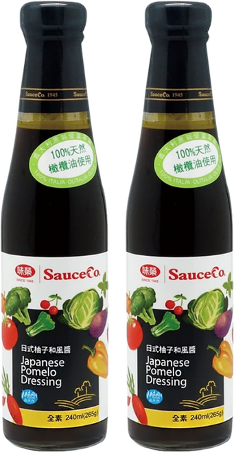味榮 日式柚子和風醬, 240ml, 2瓶