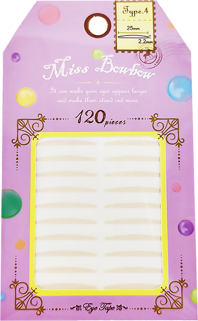 Miss Bowbow 撥撥小姐 3M雙眼皮貼大包裝 120個, 4號泡泡眼, 1組