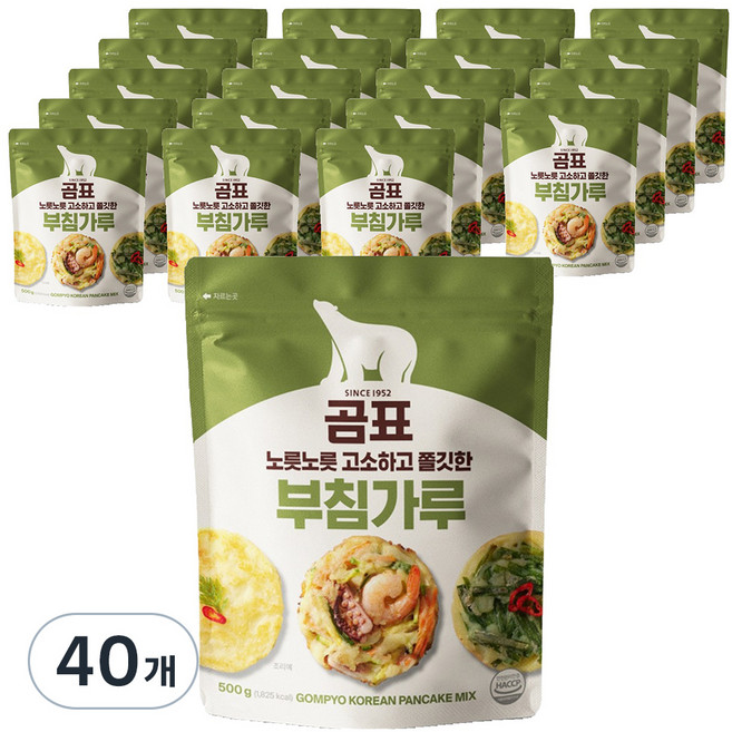 곰표 부침가루, 500g, 40개