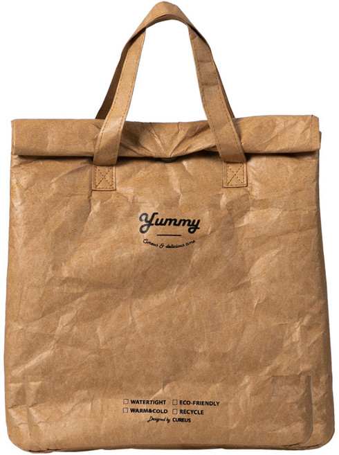 큐어스 야미 쿨러백 런치백 가방, 크라프트, 1개