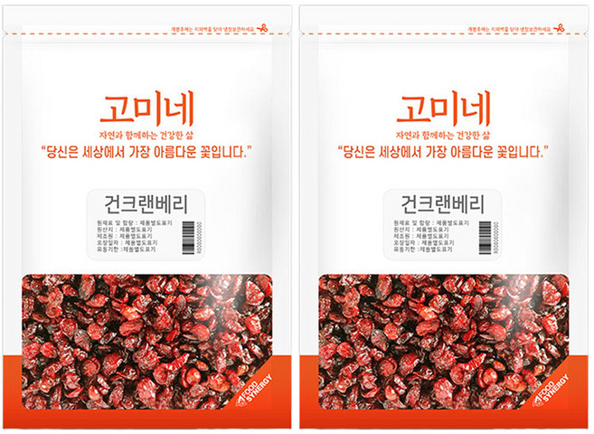 고미네 건크랜베리, 1kg, 2개