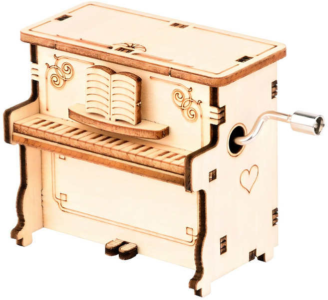 루아즈 DIY 오르골 만들기 콘솔 피아노, 혼합색상, 1개