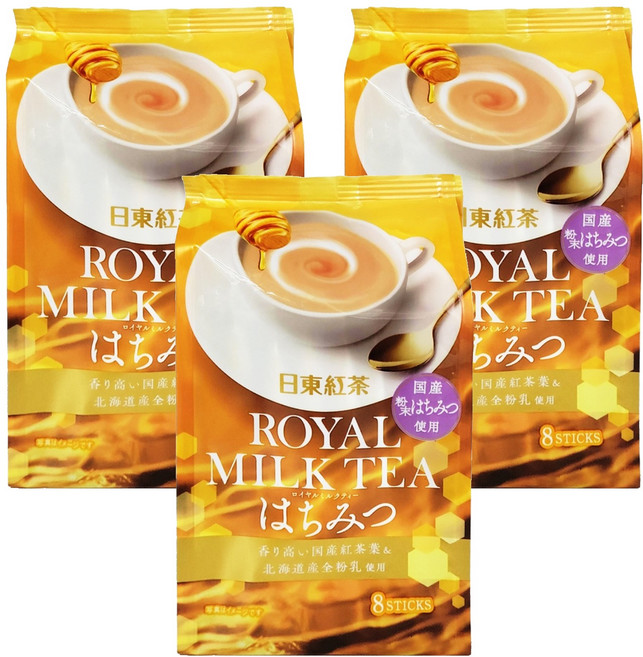 日東紅茶 蜂蜜奶茶, 13.5g, 8條, 3袋